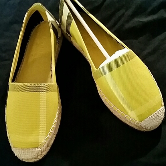 BURBERRY Leather-Trim Espadrille - Picture 3 of 4